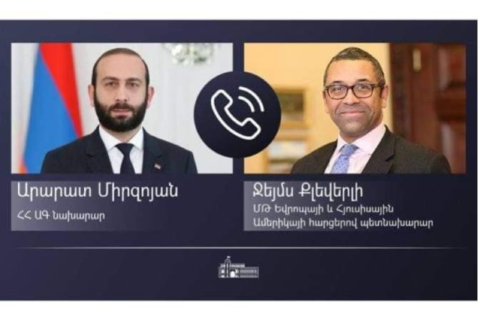 Состоялся телефонный разговор между министром иностранных дел Армении Араратом Мирзояном и новоназначенным госминистром Великобритании | Состоялся телефонный разговор между министром иностранных дел Армении Араратом Мирзояном и новоназначенным госминистром Великобритании |