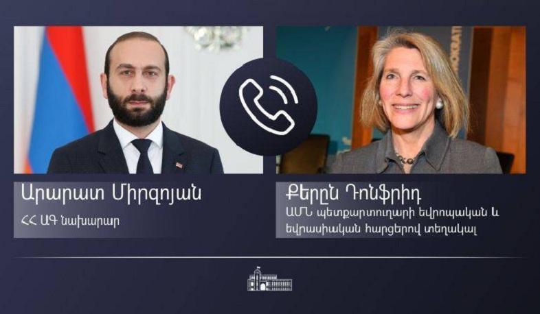 ՀՀ ԱԳ նախարարն ԱՄՆ պետքարտուղարի տեղակալին ներկայացրել է Արցախում ստեղծված իրավիճակը