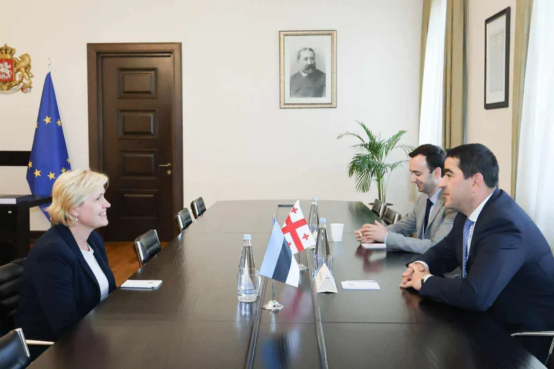Վրաստանի խորհրդարանի նախագահը հանդիպել է Էստոնիայի նորանշանակ դեսպանին Վրաստանի խորհրդարանի նախագահը հանդիպել է Էստոնիայի նորանշանակ դեսպանին